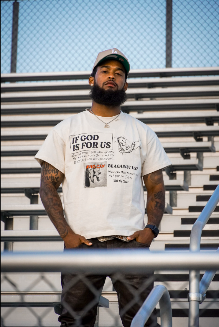 Mere Mortals oversized tee styled lifestyle shot
